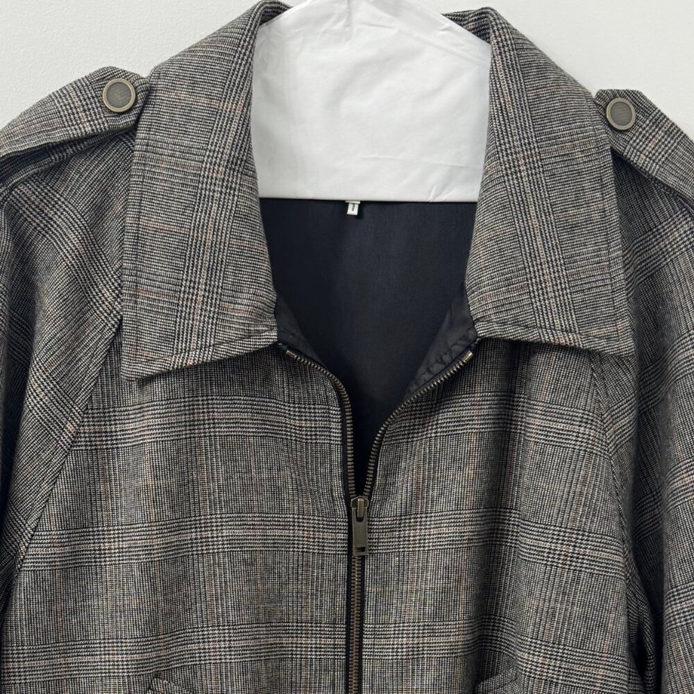 Frame Modern Bomber Jacket Tweed XL Like New - Picture 3 of 4